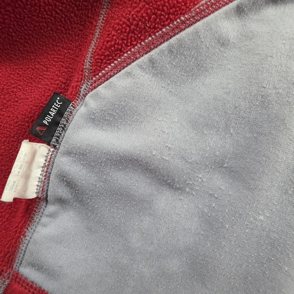 Marmot Mens M Red Full Zip‎ Fleece Jacket Lightweight Outdoor Layering Polartec